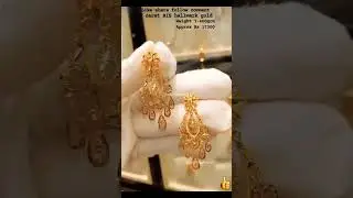 gold Earrings Turkish design #24caratgold #22caratgold #goldjewellery