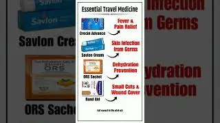 4 Top Essential Travel Medicine & Their Uses | Health Tips #Shorts #Viral
