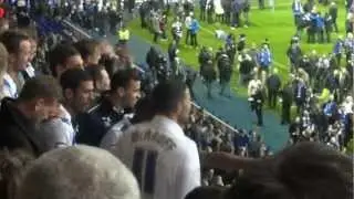 Reading players celebrating their promotion