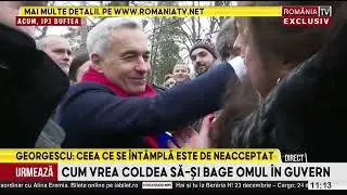 Călin Georgescu, &icirc;nt&acirc;mpinat la poliție cu fanfara de susținători