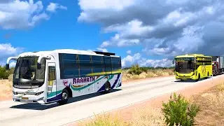 Indian Bus Rash Driving | Indian Bus In High Speed  - Bus Gameplay #ets2