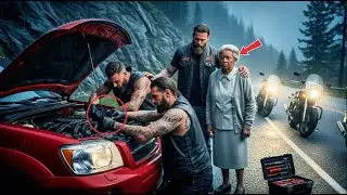 Stranded on a Dark Mountain Road — She Never Expected THESE Bikers to Stop