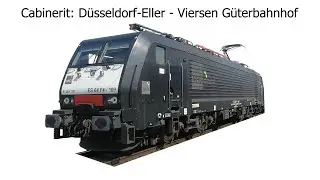 Cab ride train; Düsseldorf-Eller - Viersen Güterbahnhof (20220613)