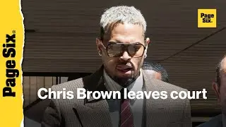 Chris Brown pleads not guilty, departs UK court