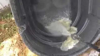 Cleaning Water Trough