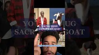 YOUNG THUG SACRIFICES A GOAT #shorts