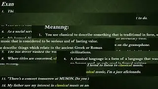 Classical Meaning with Examples