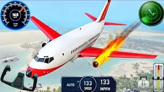 Real Flight Airplane City Pilot Simulator - Plane Boeing Emergency Landing -Android Gameplay#gaming