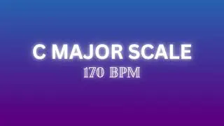 🎵 C Major Scale Practice - 170 BPM - Ear Training (15 Minutes)