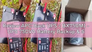Review APC Back UPS - BX750MI - UPS 750VA Battery Backup & Surge Protector, Backup Battery With AVR,