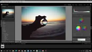 Sunrise Beach Lensball (Lightroom Edit)