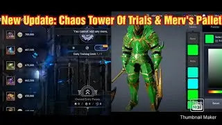 Black Desert Mobile New Update: Chaos Tower Of Trials, Merv's Pallet & More