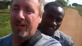 Motorcycle taxi ride, Bukinda, Uganda