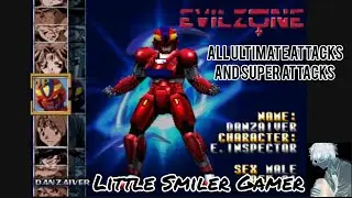 Evil Zone PS1 ALL Ultimate Attacks And Super Attacks