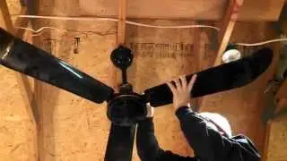 Testing a Envirofan Gold Line Industrial Ceiling Fan with supposed issues