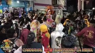 Banda Emperador Azteca. Carnaval San Pedro la Mesa.👺👹🥁🎺