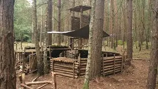 Winter Bushcraft Trip   Canvas Poncho Shelter   Off Trail Hike
