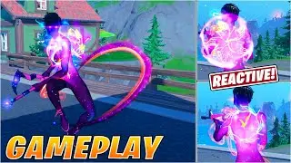 *NEW* Galaxy Grappler Skin (REACTIVE Back Bling) Item Shop & Gameplay! Fortnite
