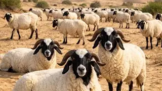 سبحان الله 😍🐑 مشهد مؤثر لنعاج مع صغارهاأجمل مشهد أمومة في الطبيعة 🐑💖