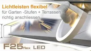 LED Lichtleiste au&szlig;en planen Gartenbeleuchtung Ideen Led Streifen au&szlig;en Treppebeleuchtung Led Stripe