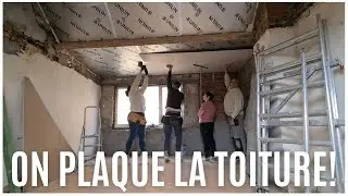 [12] ON TERMINE L'ISOLATION ET ON PLAQUE LA TOITURE !