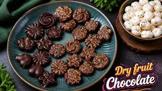 పిల్లలకి హెల్తీగా డ్రై ఫ్రూట్ చాక్లెట్ 🍫🍫Dry fruit chocolate| homemade chocolate recipe in telugu 