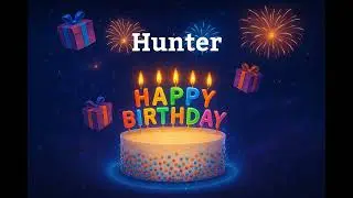 Happy Birthday Hunter 🎂 | Personalized Birthday Song with Name | Custom Birthday Video