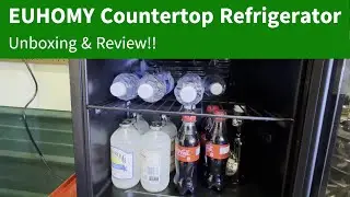 EUHOMY Refrigerator 1.3 cu ft Counter Top Fridge Review!!