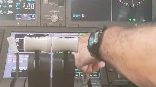 BOEING B787 Dream Liner Ground Run after Maintenance.Observation in Flight Deck