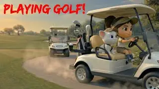 episode 4 : Luna & Snowey Play Golf⛳😄
