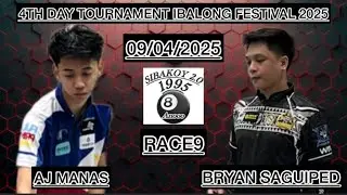 AJ MANAS vs BRYAN SAGUIPED 4th DAY TOURNAMENT IBALONG 🏆🏆🏆
