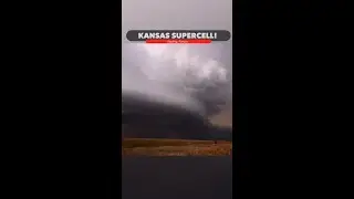 Awestruck at this storm structure from a powerful supercell thunderstorm near Sterling, Kansas!