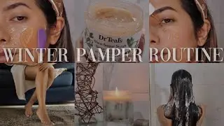 winter pamper routine ❄ #winterpamperroutine #pamperroutine