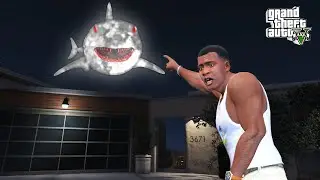 Franklin Finds A Scary Shark Moon In GTA 5!