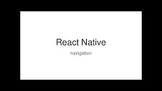 React-Native tutorial # 36 disable back button in navigation