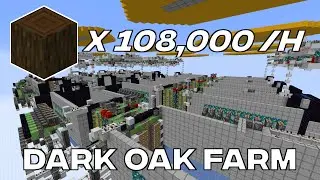 [420k] Crazy Dark Oak Tree Farm (108,000 logs per hour)