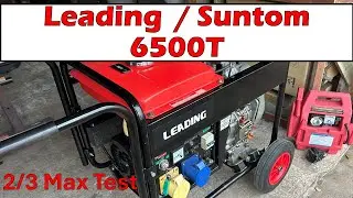 Big Suntom 6500T 186f diesel generator- squeezed into a tiny, little Leading 178f frame:)