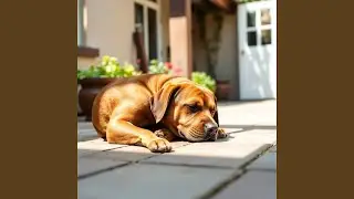 Calm Dog during Fireworks
