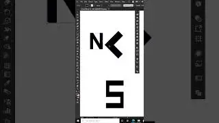 Как создать логотип NKS в Adobe Illustrator | Типографский логотип | Цифровое искусство