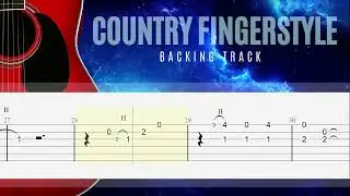 Guitar backing track - Country Fingerstyle | EASY Fingerstyle Guitar Lesson