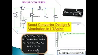 Boost Converter Design & Simulation in LTSpice: Step-by-Step Tutorial || Hardware Design||