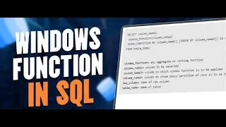 WINDOW RANKING FUNCTIONS