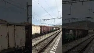 UM Re 465 BLS assurant le train de betteraves de l&rsquo;apr&egrave;s-midi au d&eacute;part de Yverdon-les Bains