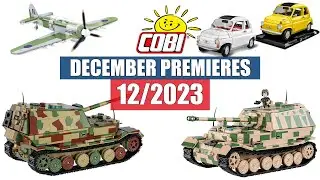 📅 DECEMBER premieres from COBI - 12/2023 - Planes, tanks, cars