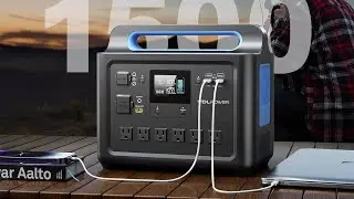VDL-HS1500 Portable Power Station, Pure Sinewave AC Outlets, Powerful Power Bank for Home Use