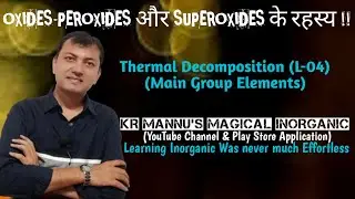OXIDES-PEROXIDES and SUPEROXIDES (L-04)