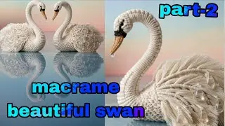 macrame swan/macrame swan new design part-2/#macrame/#shorts/#short/#yt/#ytshorts