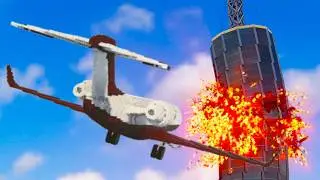 Realistic Plane Crashes vs Dynamic Tower