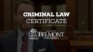 Belmont Law: Criminal Law Certificate