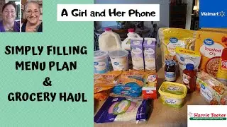 Simply Filling Menu Plan & Grocery Haul